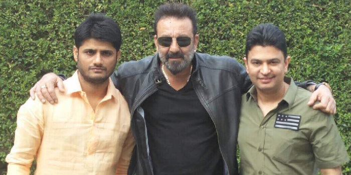 Sanjay Dutt with Bhushan Kumar, Sandeep Singh