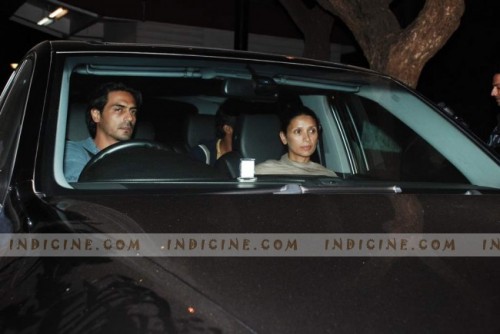 Arjun Rampal with wife