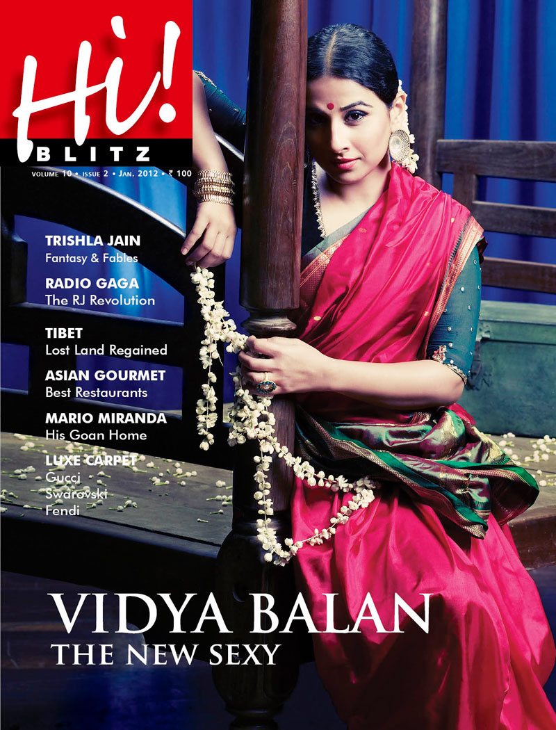 Vidya Balan on the cover of Hi! Blitz January 2012
