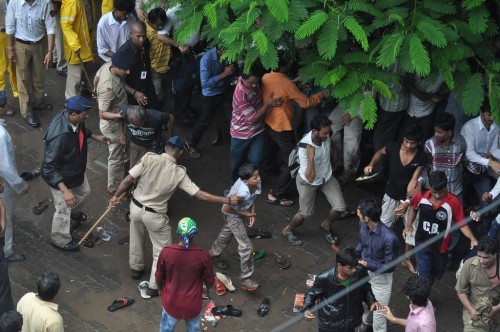 Police had to bring the situation under control