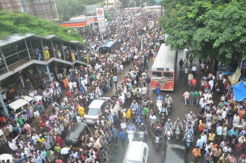 Traffic jam on the streets