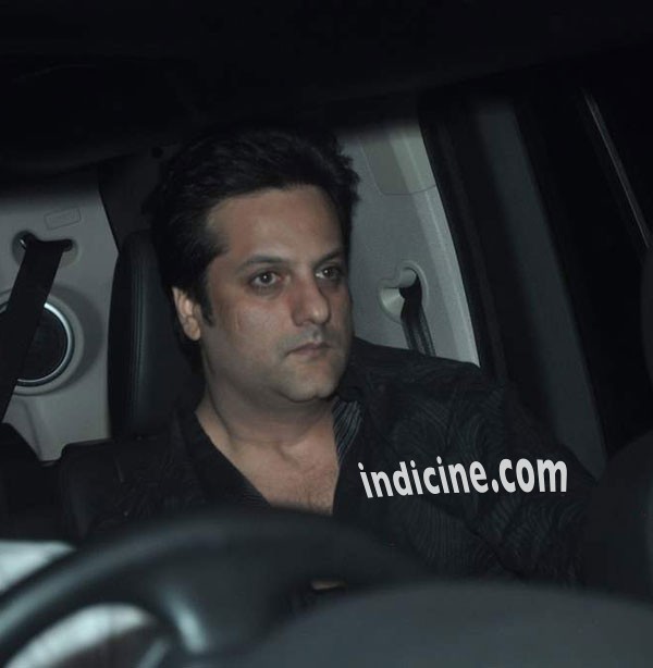 Fardeen Khan at Sanjay Dutt's home