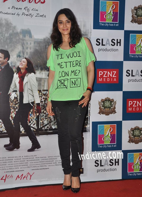 Preity Zinta promotes Ishkq In Paris