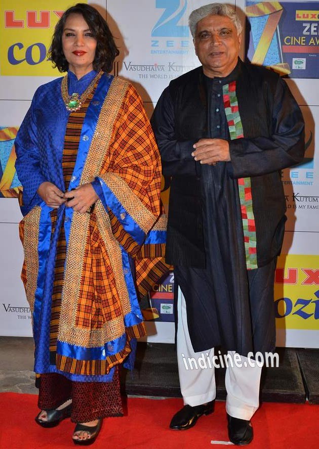 Javed Akhtar with wife Shabana Azmi