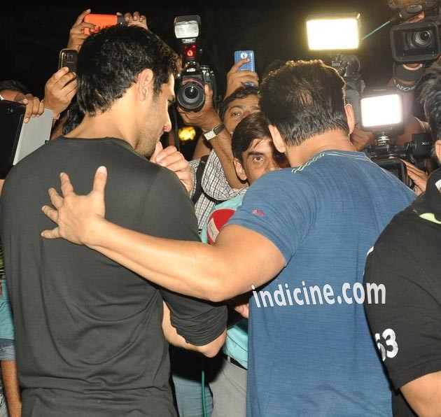Salman Khan and Sidharth Malhotra with media