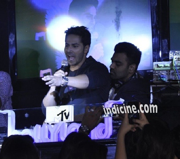 Varun at MTV Bollyland gig