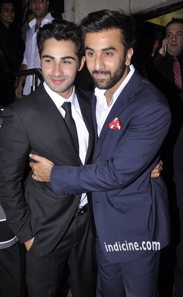 Armaan Jain, Ranbir Kapoor at Lekar Hum Deewana Dil premiere