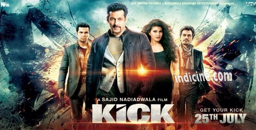 Kick New Poster - Salman Khan, Jacqueline Fernandez, Randeep Hooda, Nawazuddin Siddiqui