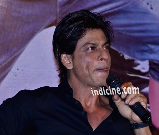 SRK talks to the media