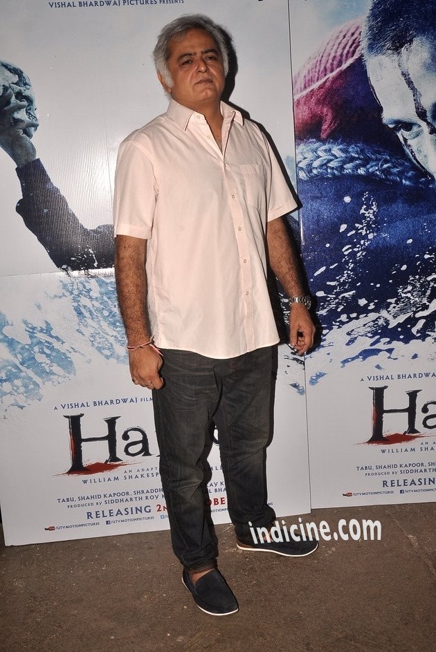 Hansal Mehta at Haider screening