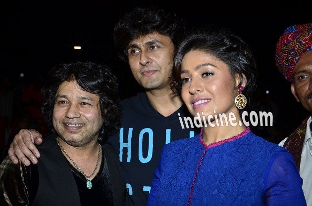 Kailash Kher, Sonu Nigam and Sunidhi Chauhan at Rang Rasiya music launch