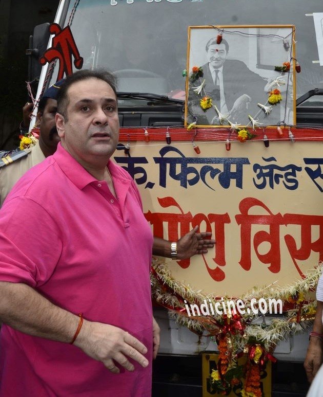 Rajeev Kapoor at Ganpati visarjan