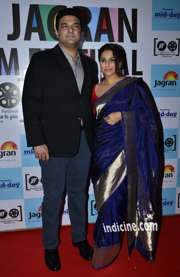 Siddharth Roy Kapur with wife Vidya Balan