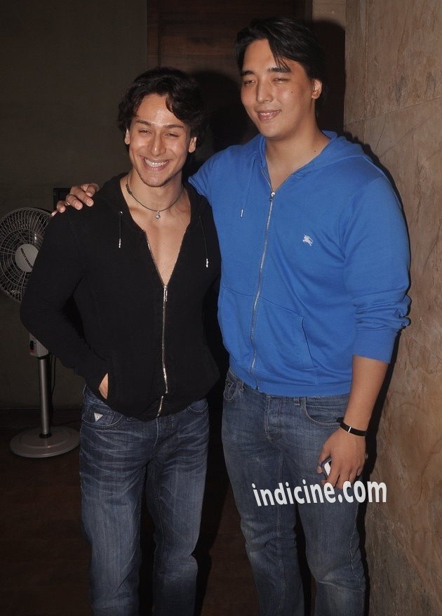 Tiger Shroff with Rinzing Denzongpa