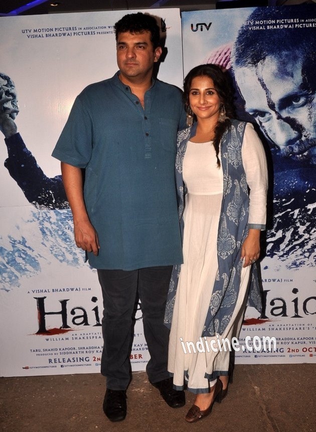 Vidya Balan with husband Siddharth Roy Kapur