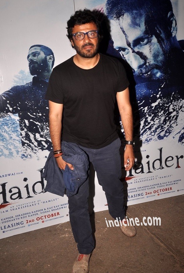 Vikas Bahl at Haider screening at Sunny Super Sound