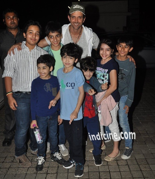 Hrithik Roshan with kids