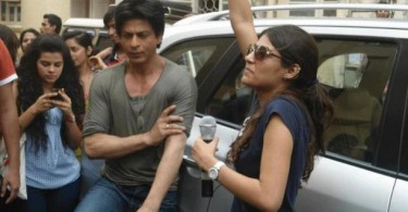 Shahrukh Khan on the set of Fan