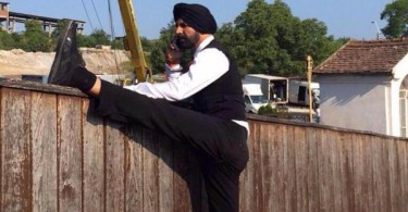 Akshay Kumar on the sets of Singh Is Bling in Romania