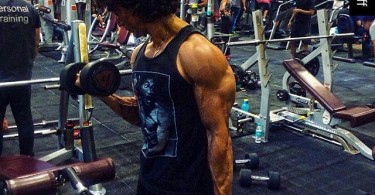 Tiger Shroff at the gym