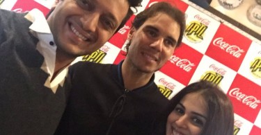 Nadal with Riteish Deshmukh
