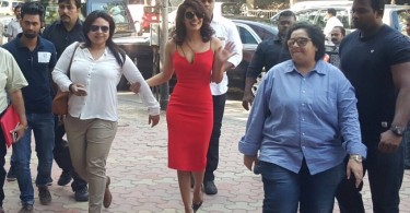 Red Hot Priyanka Chopra on her way to Jai Gangaajal Trailer launch