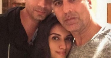 Asin Selfie with her husband Rahul Sharma and Akshay Kumar