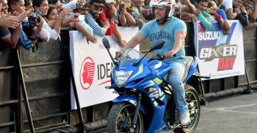 Fans Go Crazy as Salman Khan Rides a Bike at an Event