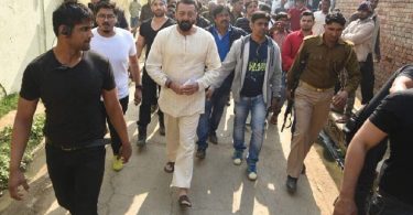 Sanjay Dutt on sets of Bhoomi