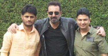 Sanjay Dutt with Bhushan Kumar, Sandeep Singh
